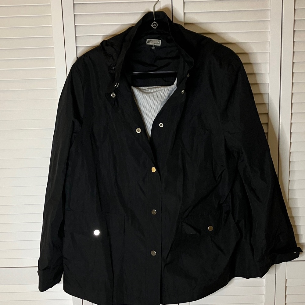 Giacca Midnight Black Hooded‎ Utility Jacket size 1X great condition